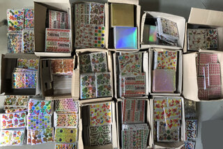 Ca. 2450x Holografische knip-stickers